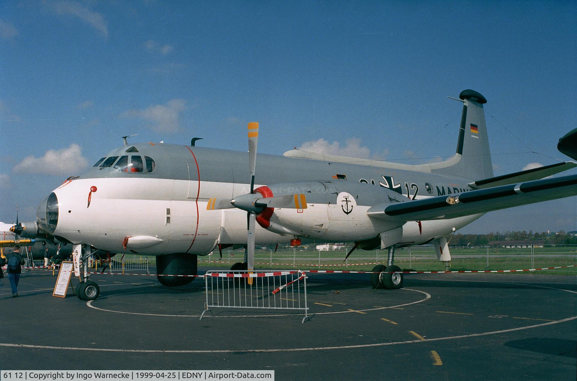 61 12, Breguet BR1150 Atlantic C/N 24, Breguet Br.1150 Atlantic of the German Navy (Marineflieger) at the Aero 1999, Friedrichshafen