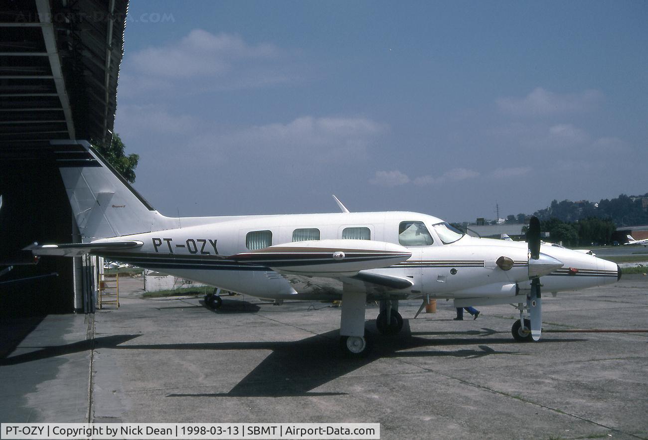 PT-OZY, 1978 Piper PA-31T-620 Cheyenne II C/N 31T-7820030, SBMT W/O 12th Jan 2001 near Uberaba Brazil due to engine problems