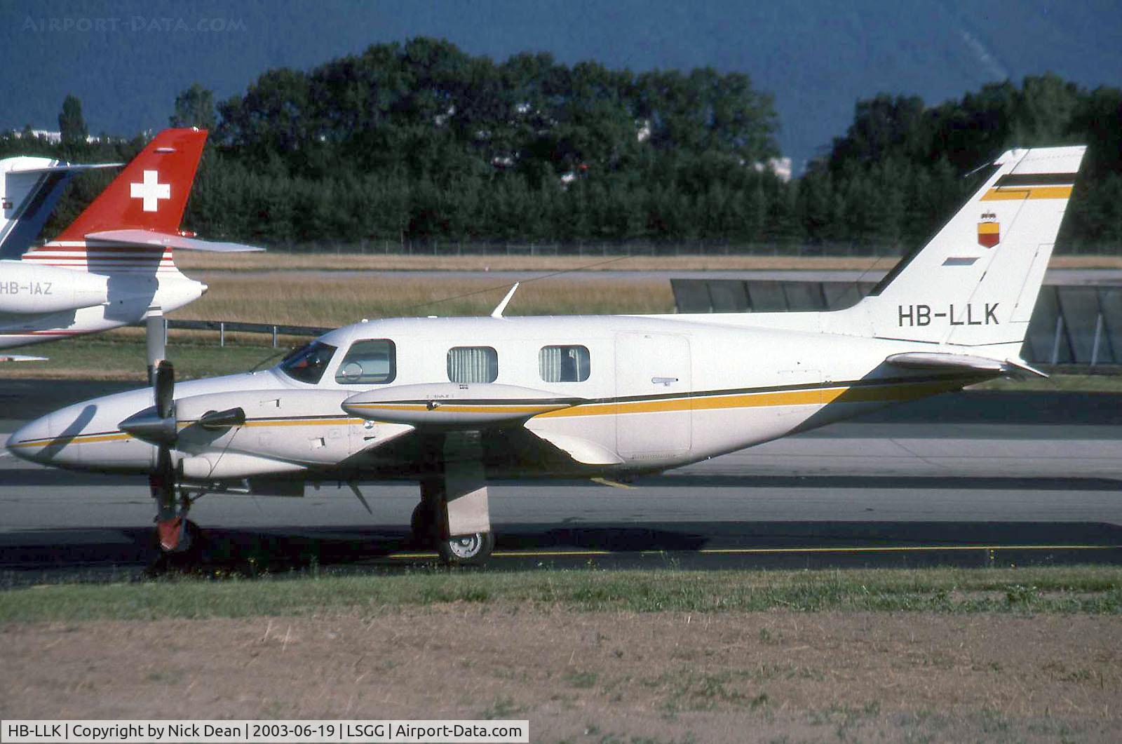 HB-LLK, 1979 Piper PA-31T1 Cheyenne I C/N 31T-7904014, LSGG