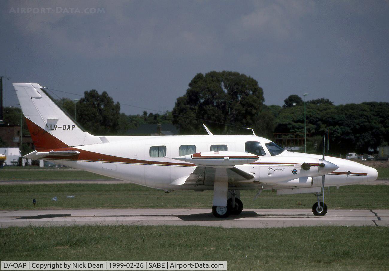 LV-OAP, 1979 Piper PA-31T-620 Cheyenne II C/N 31T-7920065, SABE