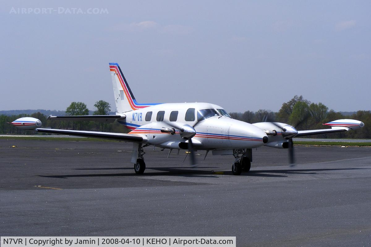 N7VR, 1978 Piper PA-31T1 C/N 31T-7804010, A colorful Cheyenne departing the ramp.