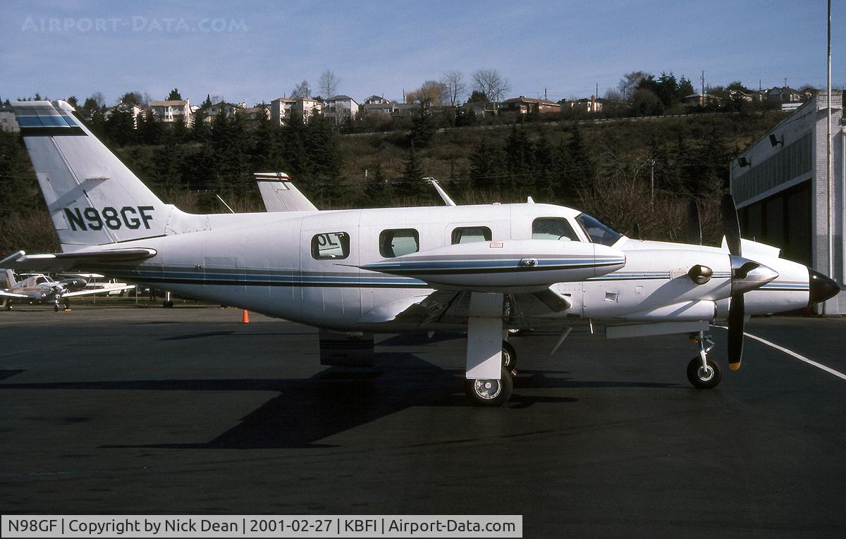 N98GF, Piper PA-31T1 Cheyenne 1 C/N 31T-8004009, KBFI