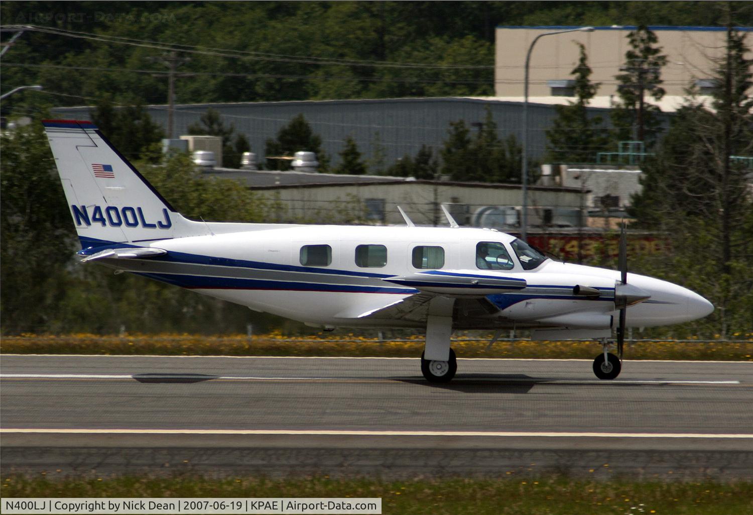 N400LJ, 1980 Piper PA-31T1 Cheyenne I C/N 31T-8004012, KPAE