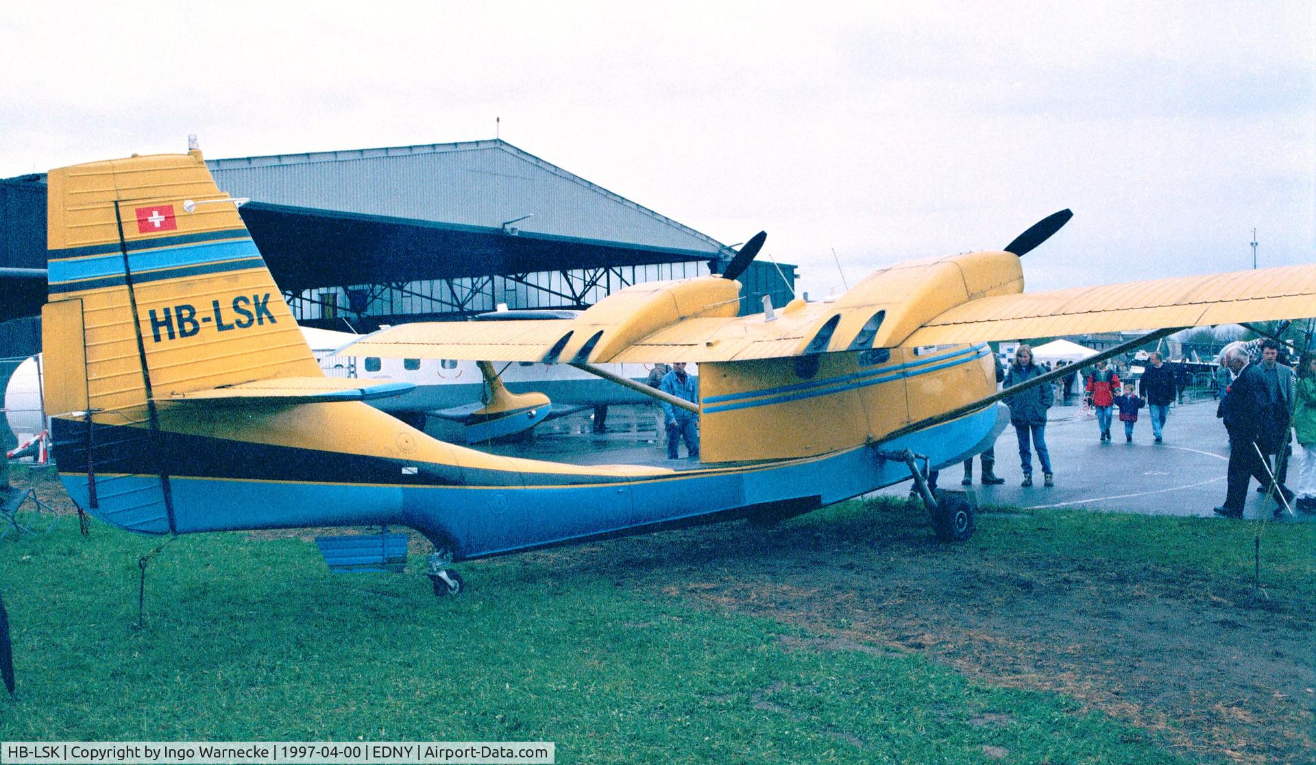 HB-LSK, 1976 STOL Aircraft UC-1 Twin Bee C/N 018, STOL Aircraft Corp. UC-1 Twin Bee at the Aero 1997, Friedrichshafen