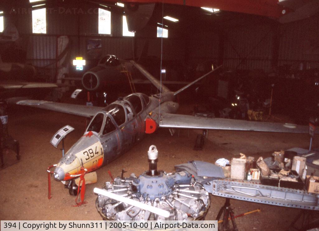 394, Fouga CM-170R Magister C/N 394, S/n 394 - Preserved inside a Museum
