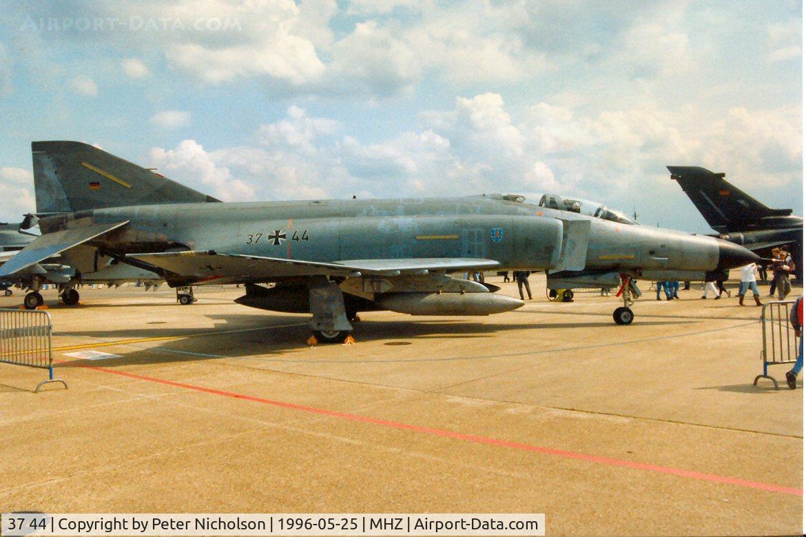 37 44, 1972 McDonnell Douglas F-4F Phantom II C/N 4456, F-4F Phantom of JG-73 on display at the 1996 Mildenhall Air Fete.