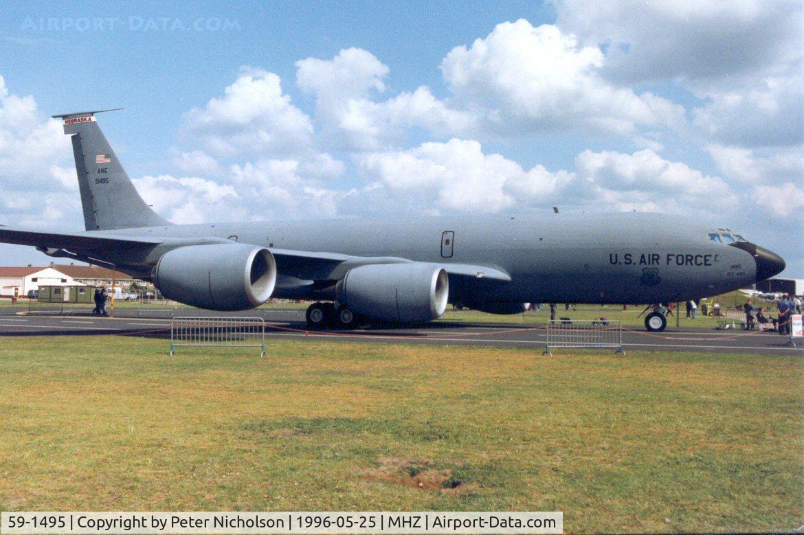 59-1495, 1959 Boeing KC-135R Stratotanker C/N 17983, Another view of the Nebraska ANG's KC-135R Stratotanker on display at the 1996 Mildenhall Air Fete.