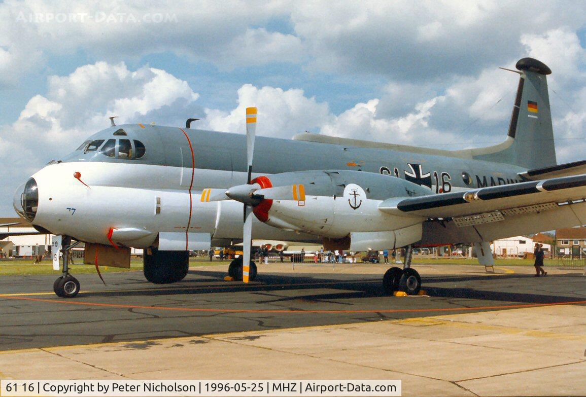 61 16, Breguet 1150 Atlantic C/N 32, Atlantic of Marineflieger MFG-3 on display at the 1996 Mildenhall Air Fete.