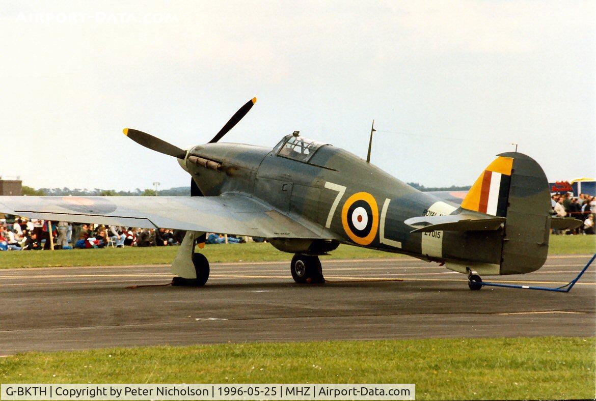 G-BKTH, 1939 Hawker (CCF) Sea Hurricane Mk1B C/N CCF/41H/4013, The Shuttleworth Collection's Sea Hurricane was displayed at the 1996 Mildenhall Air Fete.