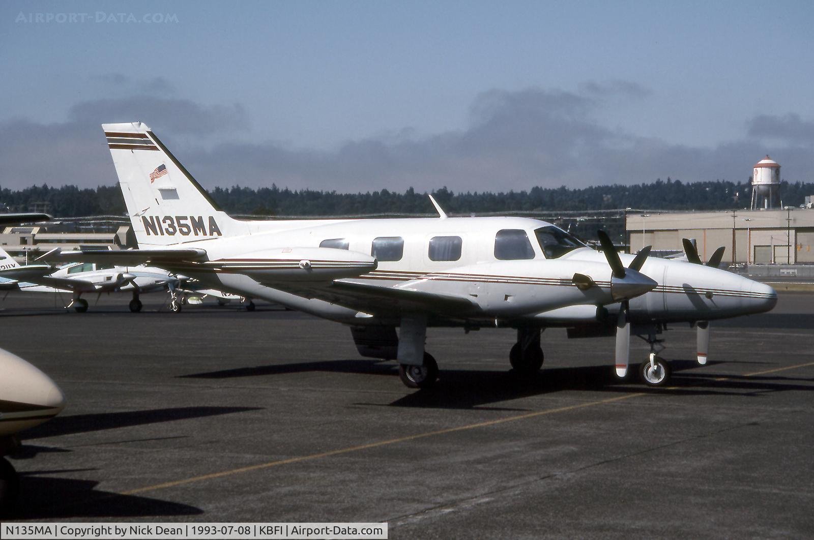 N135MA, 1980 Piper PA-31T-620 Cheyenne II C/N 31T-8020025, KBFI