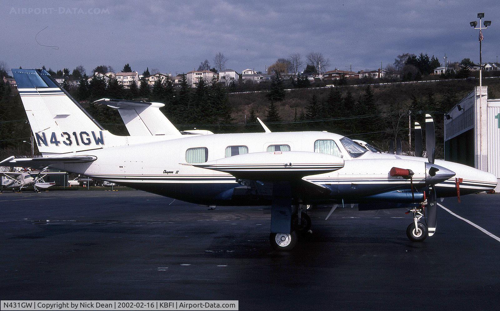 N431GW, 1980 Piper PA-31T C/N 31T-8020088, KBFI