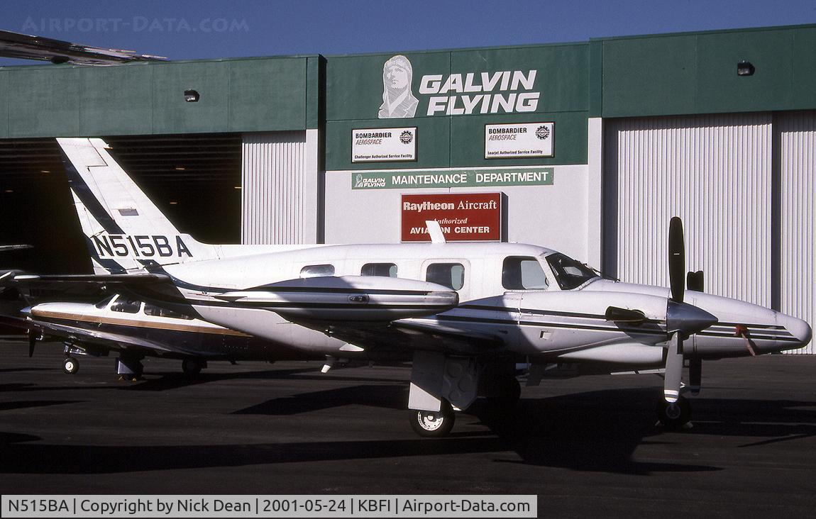 N515BA, 1981 Piper PA-31T-620 Cheyenne II C/N 31T-8120044, KBFI