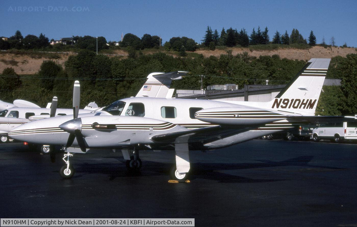 N910HM, 1983 Piper PA-31T1-500 Cheyenne IA C/N 31T-8304002, KBFI