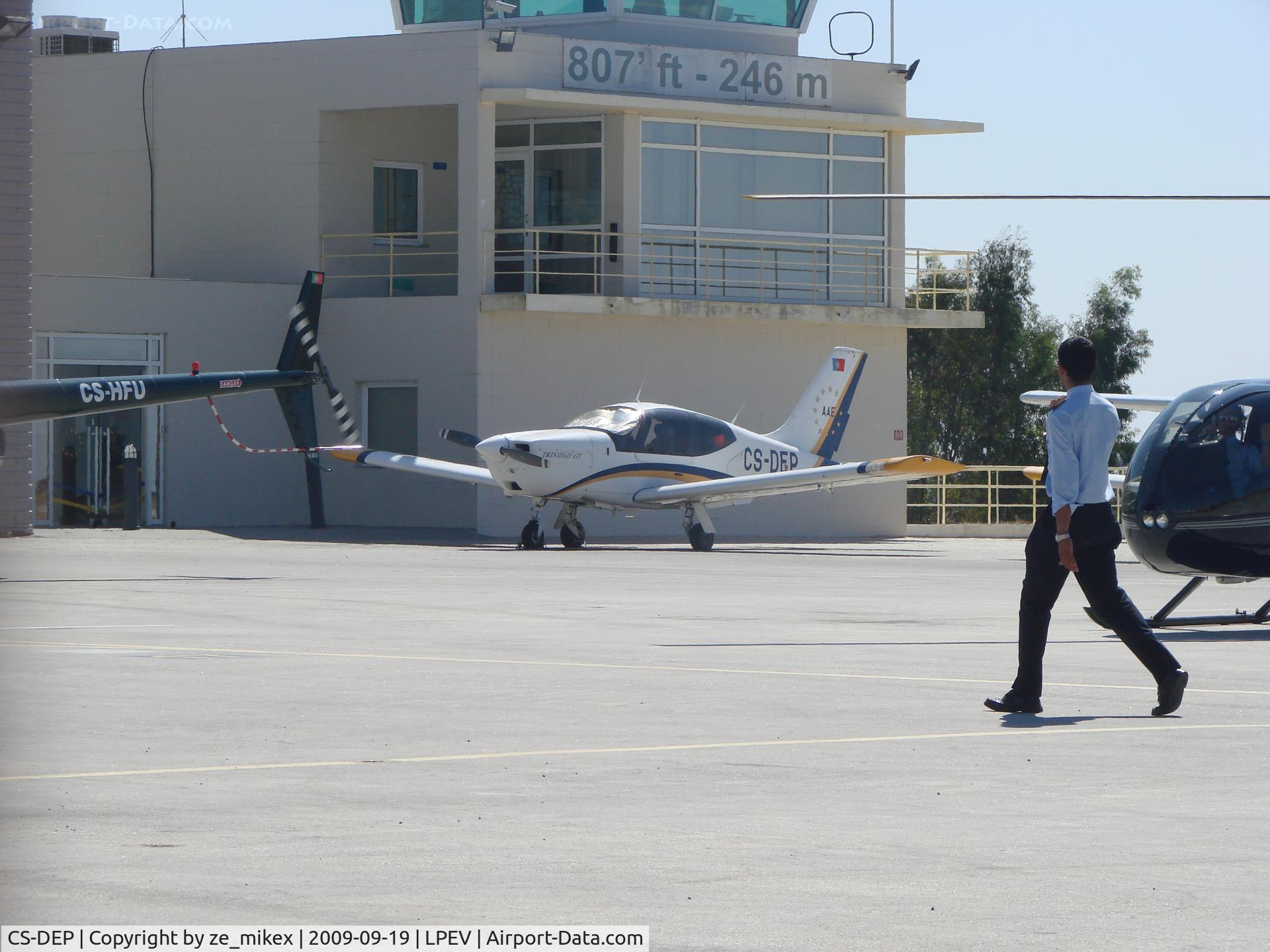 CS-DEP, 2009 Socata TB-20 Trinidad GT C/N 2086, one of the trinidad of AEE at  Portugal airshow 09