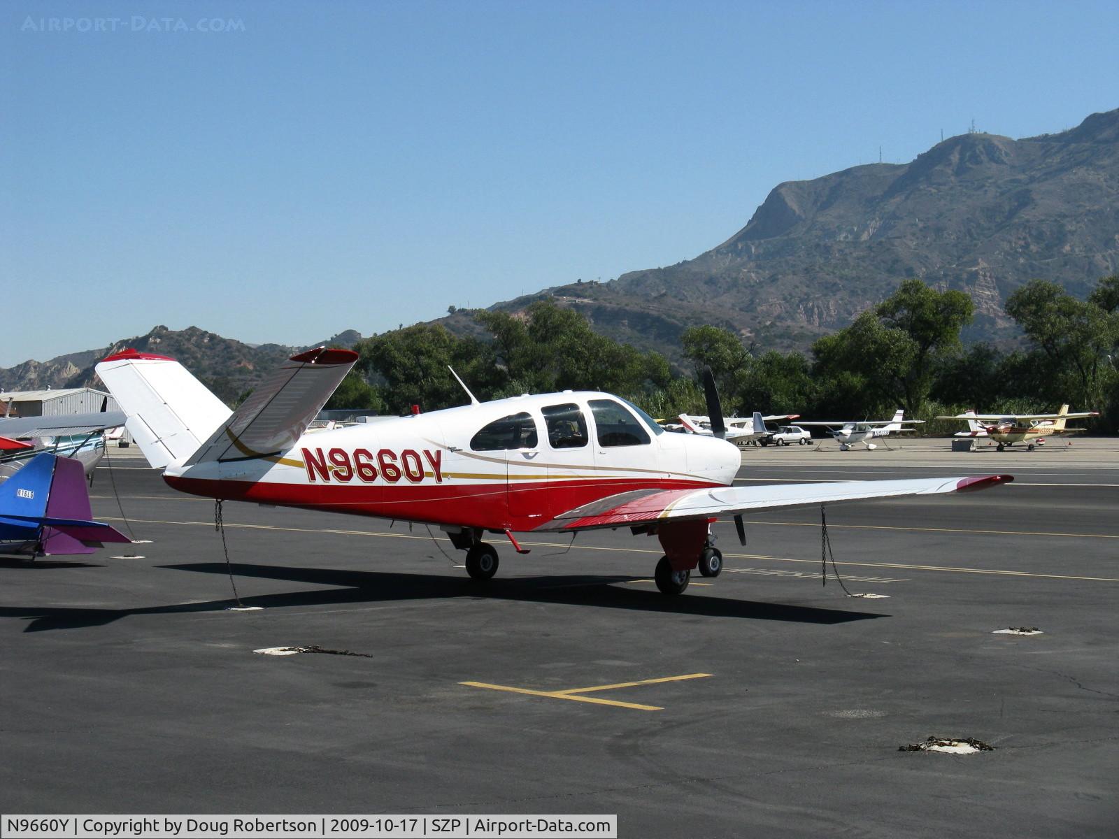 N9660Y, 1962 Beech P35 Bonanza C/N D-7087, 1962 Beech P35 BONANZA, Continental IO-470-N 260 Hp