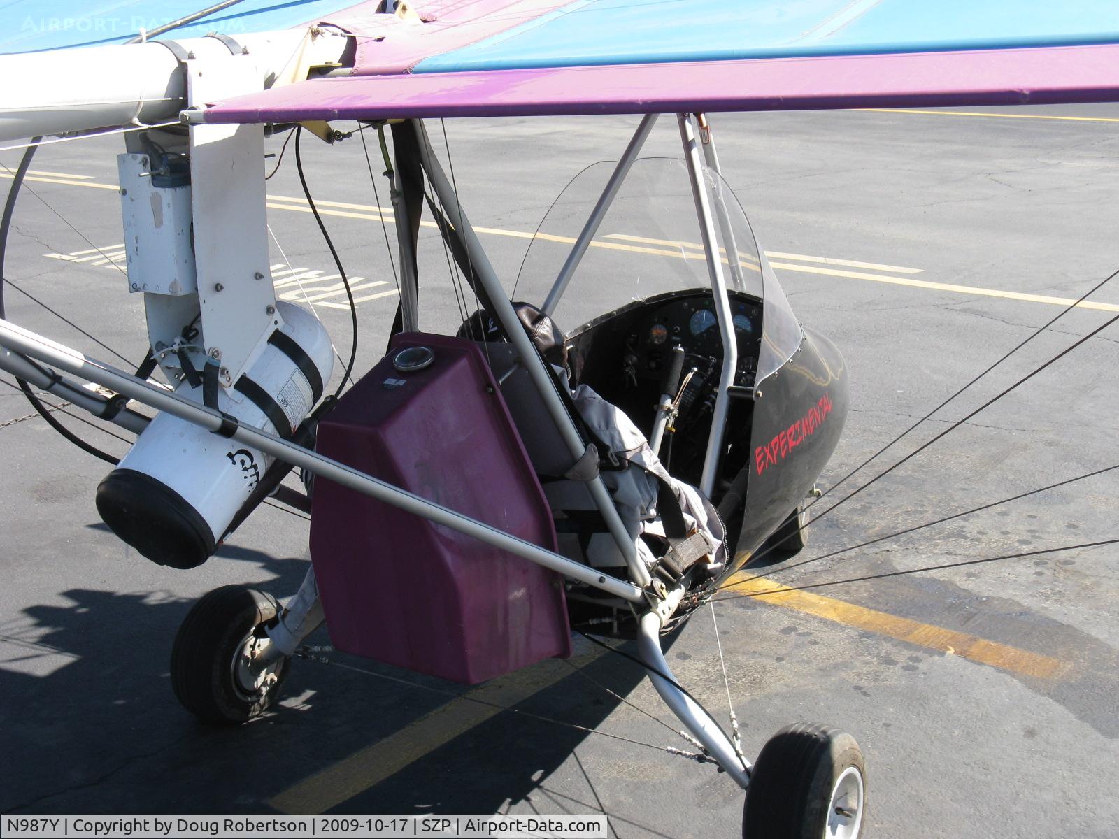 N987Y, Hy-Tek Hurricane II C/N 001, Hy-Tek HURRICANE, Rotax 503 2 cylinder two-stroke 52 Hp tractor engine, adjustable pitch prop, C/N 001