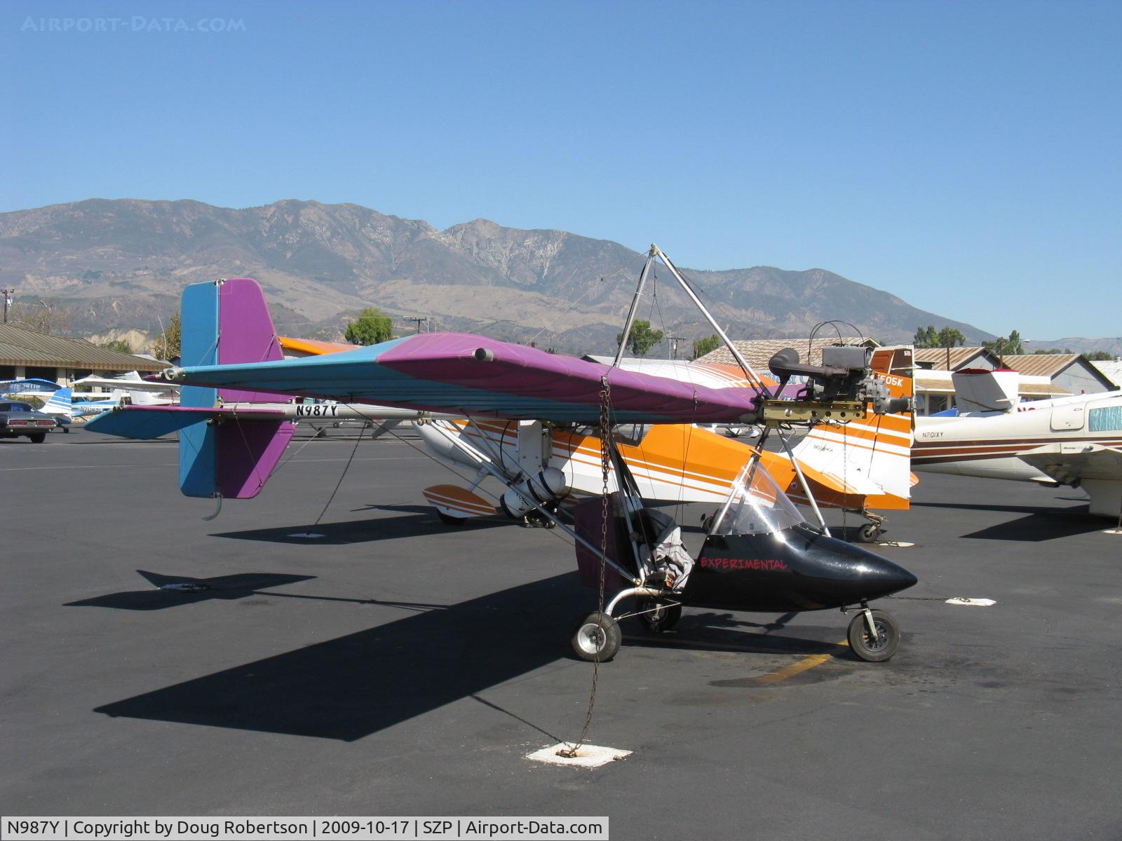 N987Y, Hy-Tek Hurricane II C/N 001, Hy-Tek HURRICANE, Rotax 503 2 cylinder two-stroke 52 Hp tractor engine, adjustable pitch prop, C/N 001