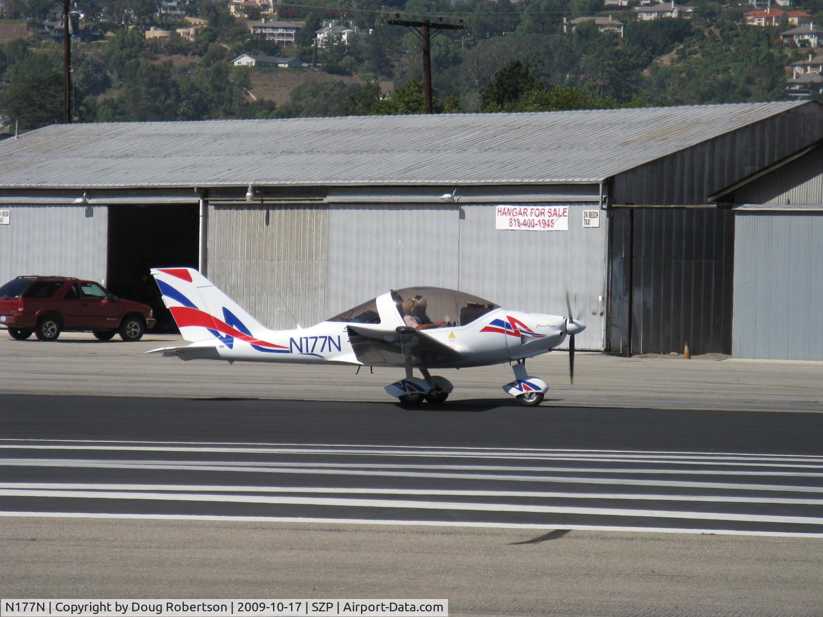 N177N, 2007 TL Ultralight TL-2000 Sting Sport C/N TLUSA153, 2007 TL Ultralight Sro STINGSPORT, Rotax 912ULS 100 Hp, taxi to Rwy 22