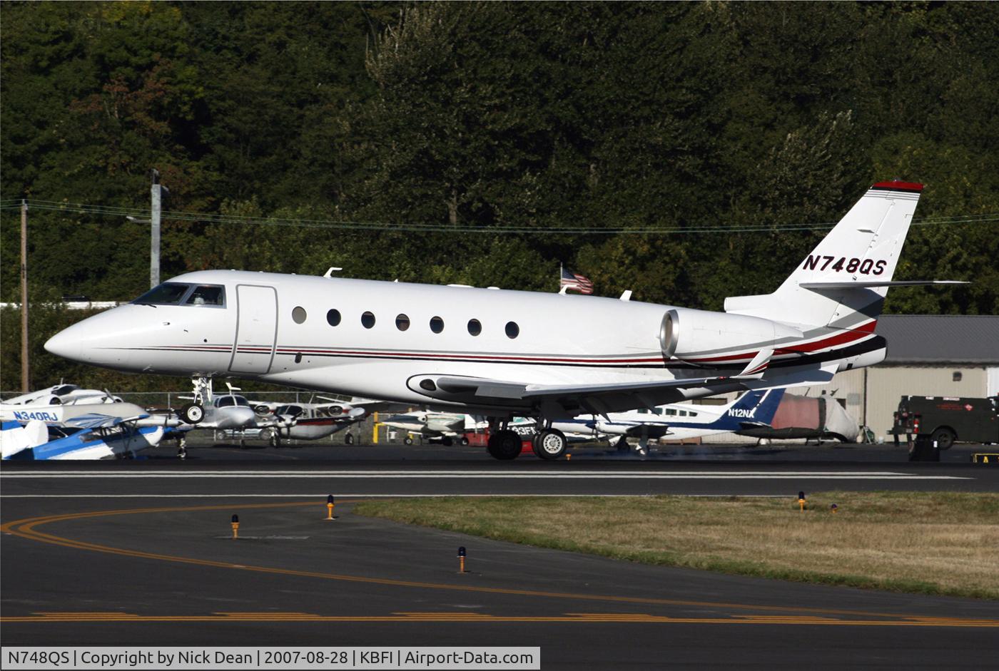 N748QS, 2006 Israel Aircraft Industries Gulfstream 200 C/N 157, KBFI