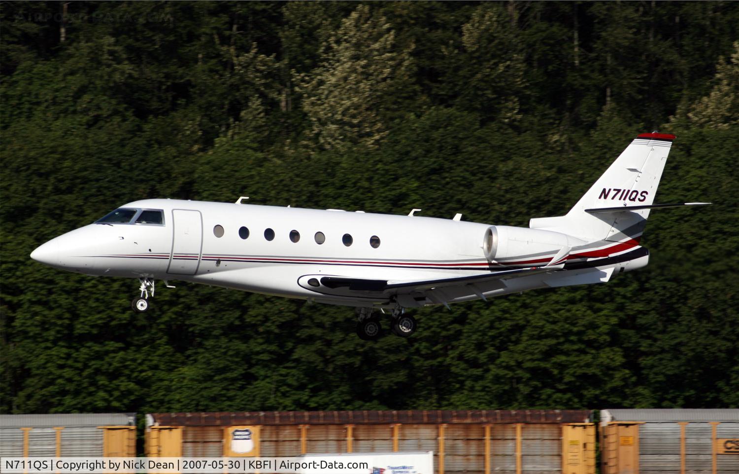 N711QS, 2006 Israel Aircraft Industries Gulfstream 200 C/N 129, KBFI