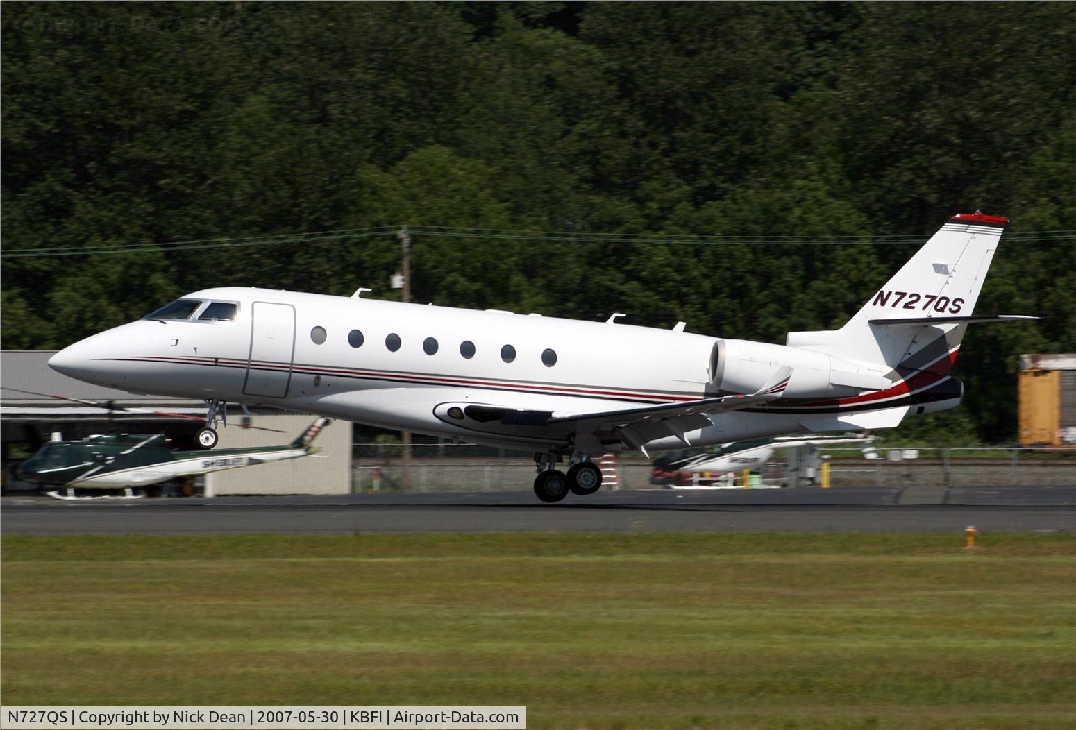 N727QS, 2005 Israel Aircraft Industries Gulfstream 200 C/N 113, KBFI