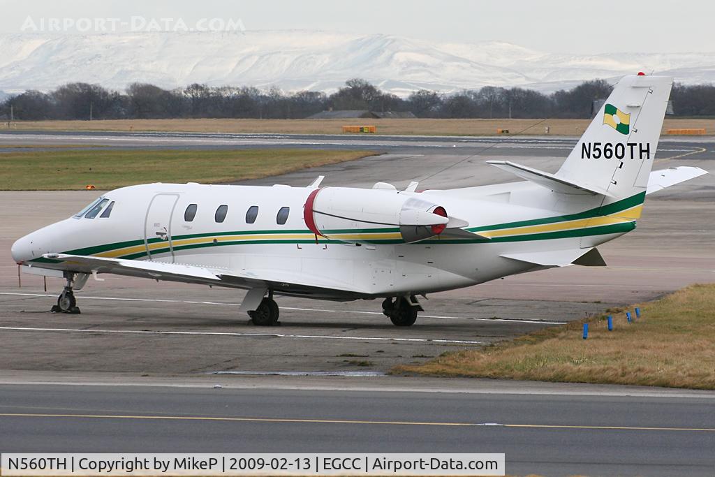 N560TH, 2001 Cessna 560XL Citation C/N 560-5215, Blackpool based.