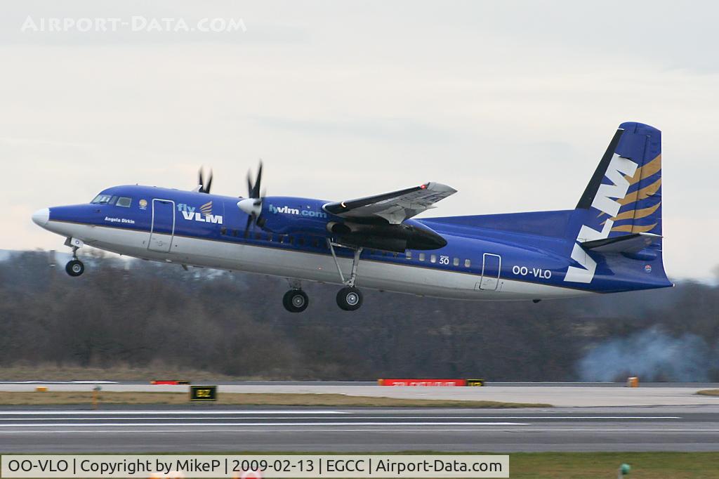 OO-VLO, 1988 Fokker 50 C/N 20127, Just airborne from 05L.