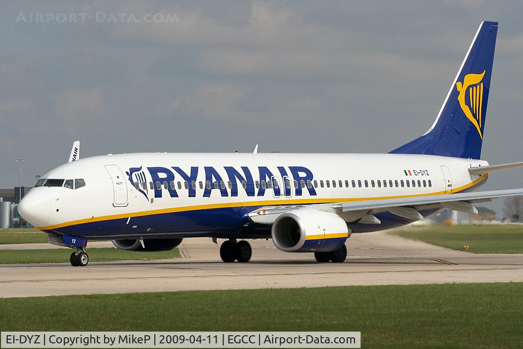 EI-DYZ, 2008 Boeing 737-8AS C/N 37518, Lining up on 23L.