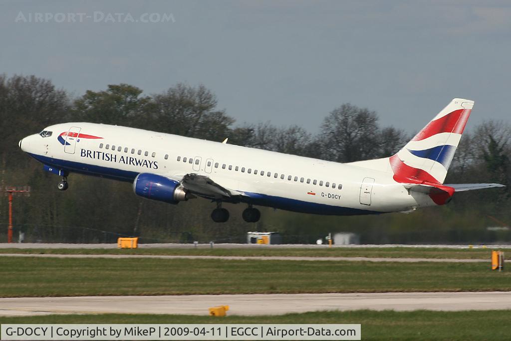 G-DOCY, 1993 Boeing 737-436 C/N 25844, Departing 23R back to London Gatwick.