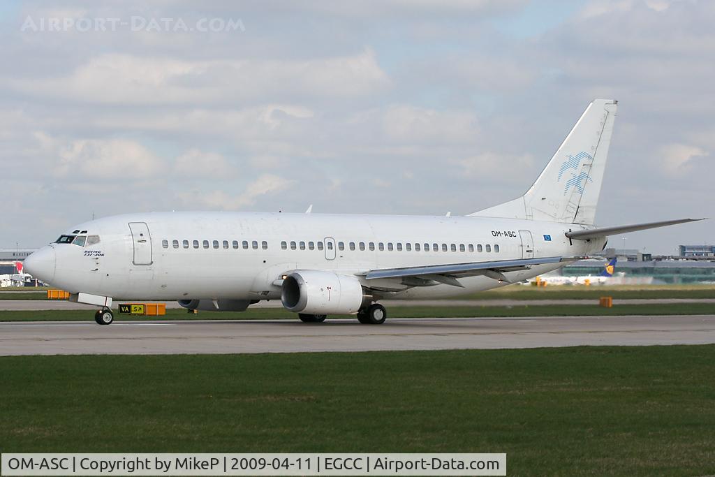 OM-ASC, 1986 Boeing 737-3Z9 C/N 23601/1254, Still with Bellview (Nigeria) tail logo.