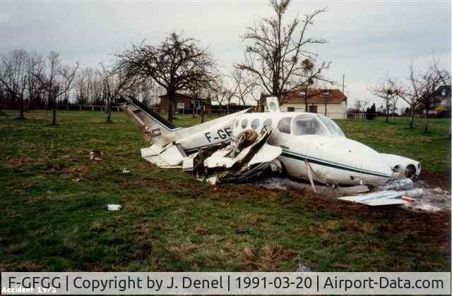 F-GFGG, Cessna 340 C/N 340-0202, Crash 19-3-2009