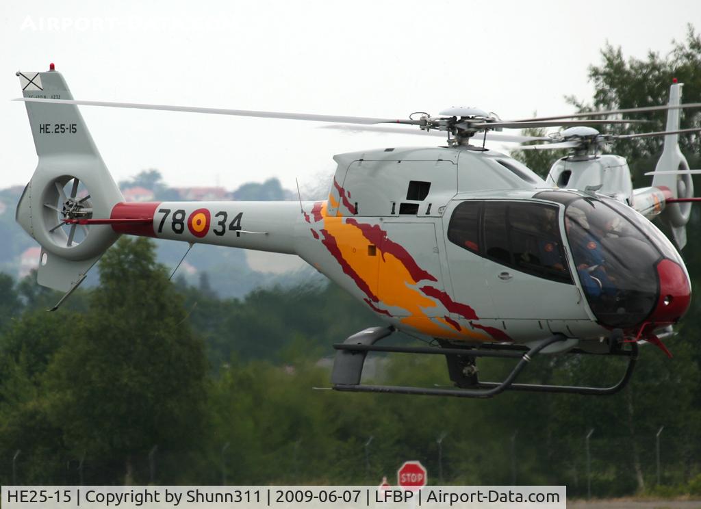 HE25-15, 2001 Eurocopter EC-120B Colibri C/N 1232, Arriving from Cazaux AFB...