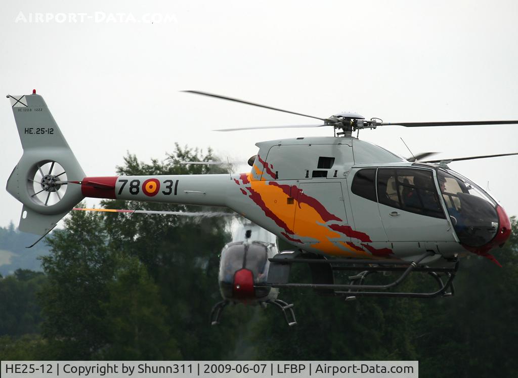 HE25-12, 2001 Eurocopter EC-120B Colibri C/N 1222, Arriving from Cazaux AFB...
