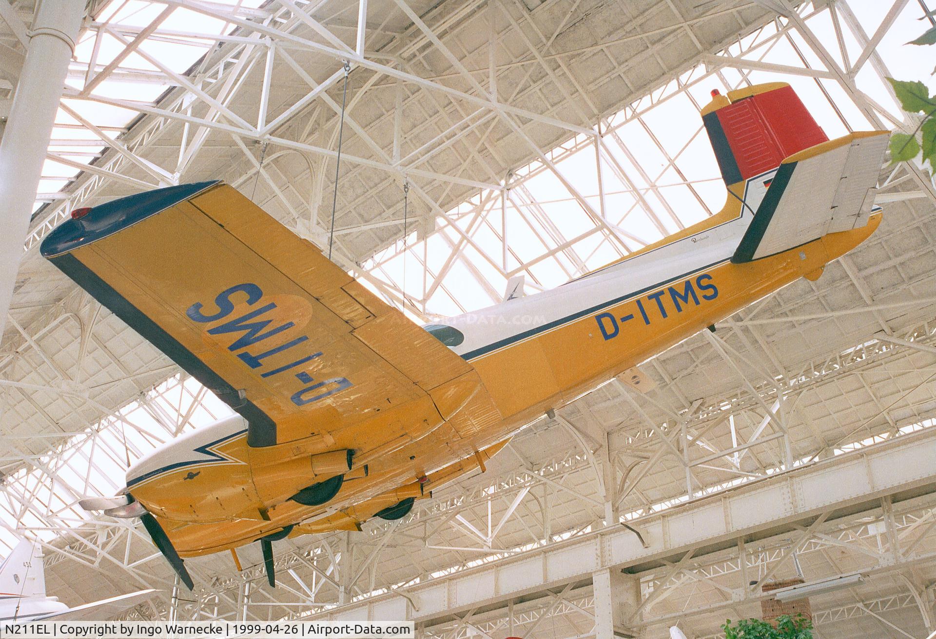N211EL, 1957 Beech E50 Twin Bonanza C/N EH-56, Beechcraft E50 Twin Bonanza posing as 'D-ITMS' at the Technik-Museum Speyer