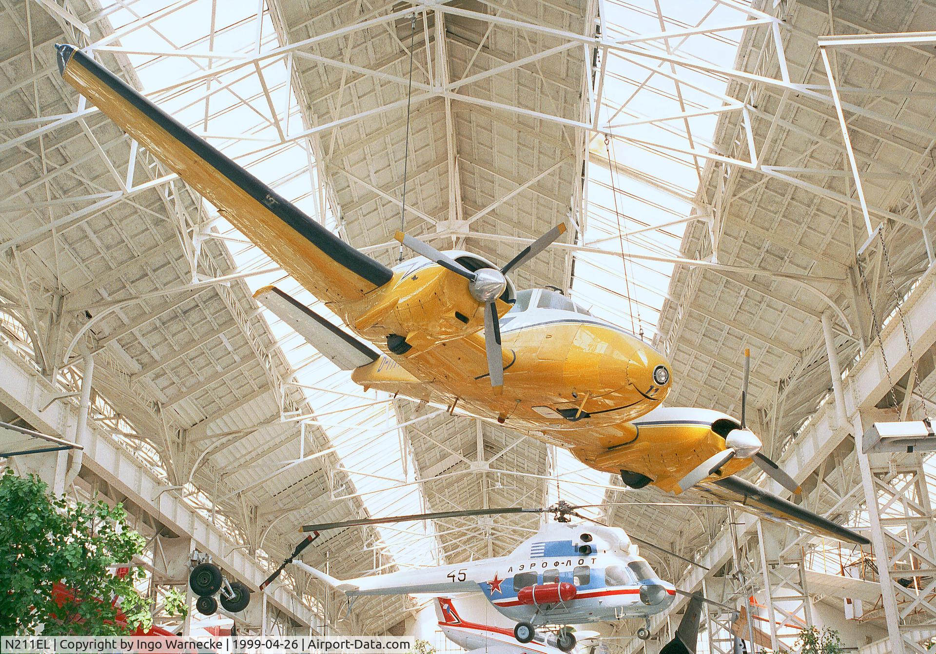 N211EL, 1957 Beech E50 Twin Bonanza C/N EH-56, Beechcraft E50 Twin Bonanza posing as 'D-ITMS' at the Technik-Museum Speyer