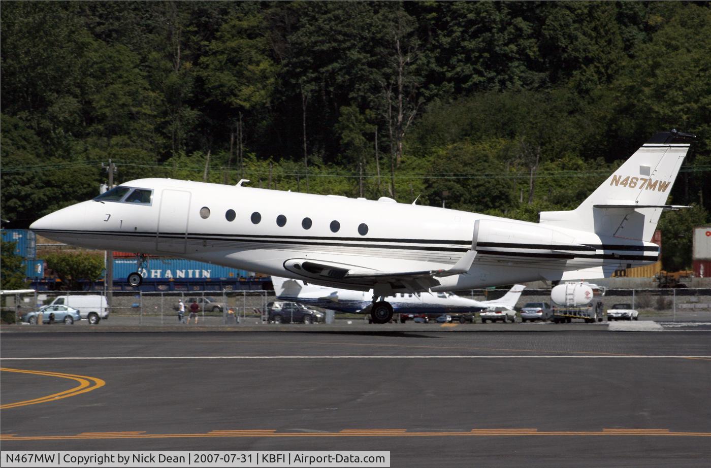 N467MW, 2000 Israel Aircraft Industries Gulfstream G200 C/N 014, KBFI