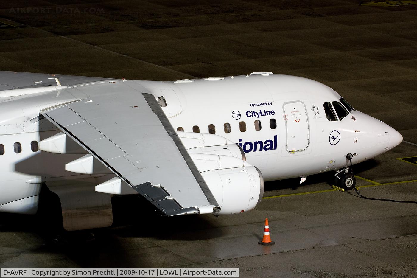 D-AVRF, 1995 British Aerospace Avro 146-RJ85 C/N E.2269, D-AVRF @ Linz Airport