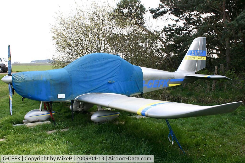 G-CEFK, 2006 Aerotechnik EV-97 TeamEurostar UK C/N 2823, Based here at Ince, Lancashire.