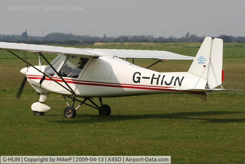 G-HIJN, 2004 Comco Ikarus C42 FB100 C/N 0403-6597, Based here at Ince, Lancashire.