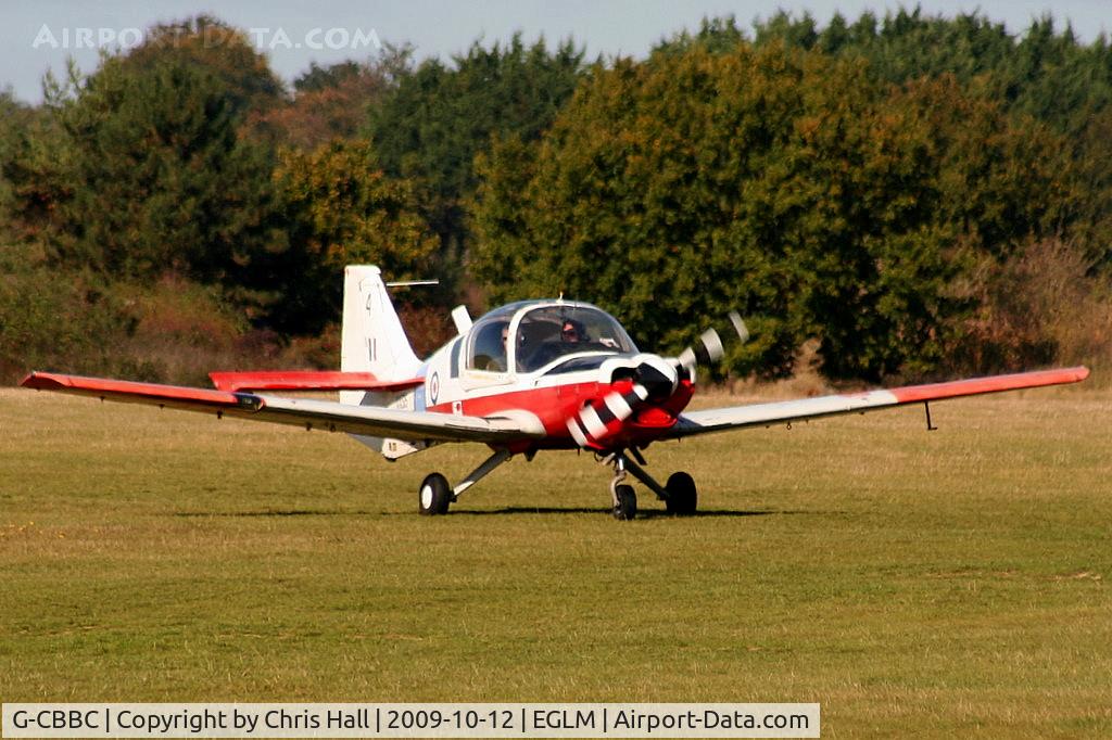 G-CBBC, 1973 Scottish Aviation Bulldog T.1 C/N BH120/201, wearing its former RAF ID XX515