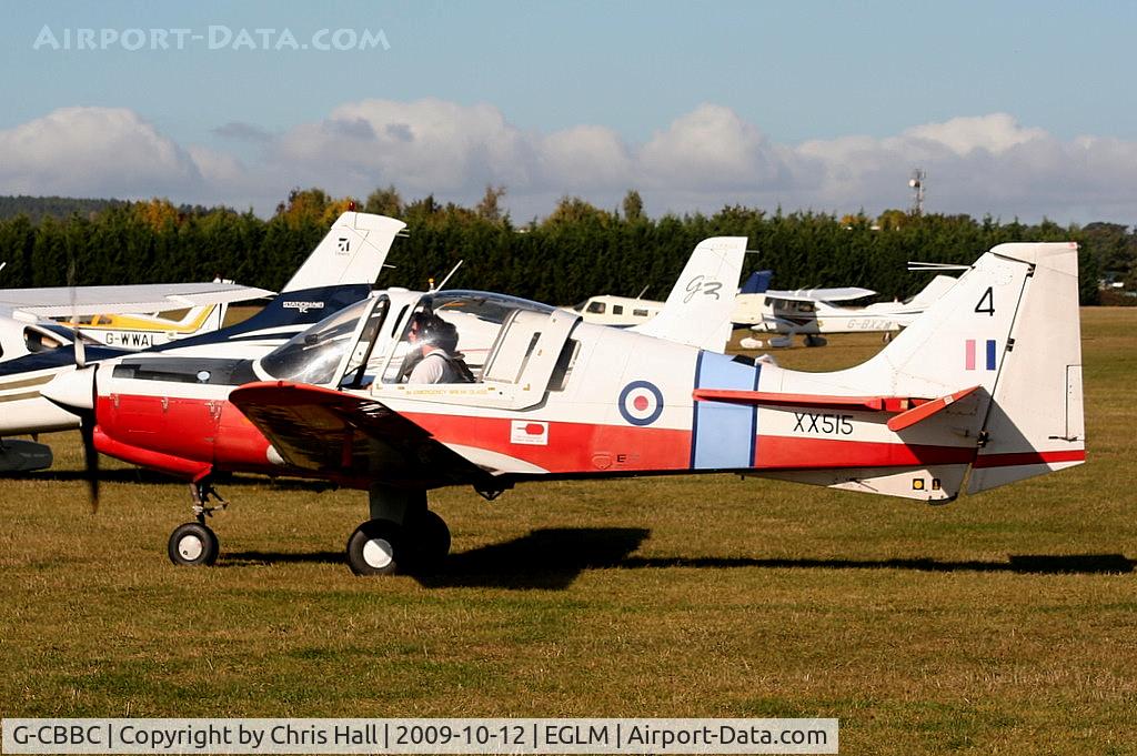G-CBBC, 1973 Scottish Aviation Bulldog T.1 C/N BH120/201, wearing its former RAF ID XX515
