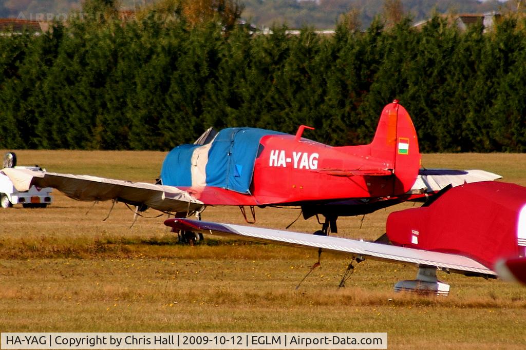 HA-YAG, Yakovlev YAK-18T C/N 05-36, one of many Yaks at White Waltham