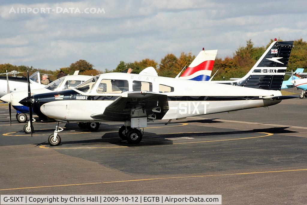 G-SIXT, 1988 Piper PA-28-161 Cherokee Warrior II C/N 2816056, British Airways Flying Club, painted in circa. 1960's BOAC colours, the otherside is in BEA colours