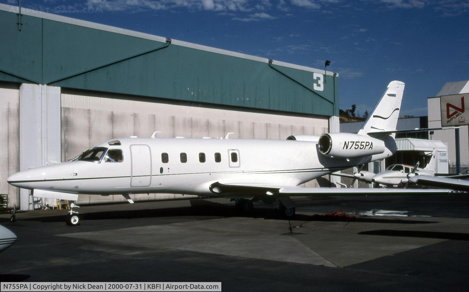 N755PA, 1986 Israel Aircraft Industries IAI 1125 Astra C/N 015, KBFI