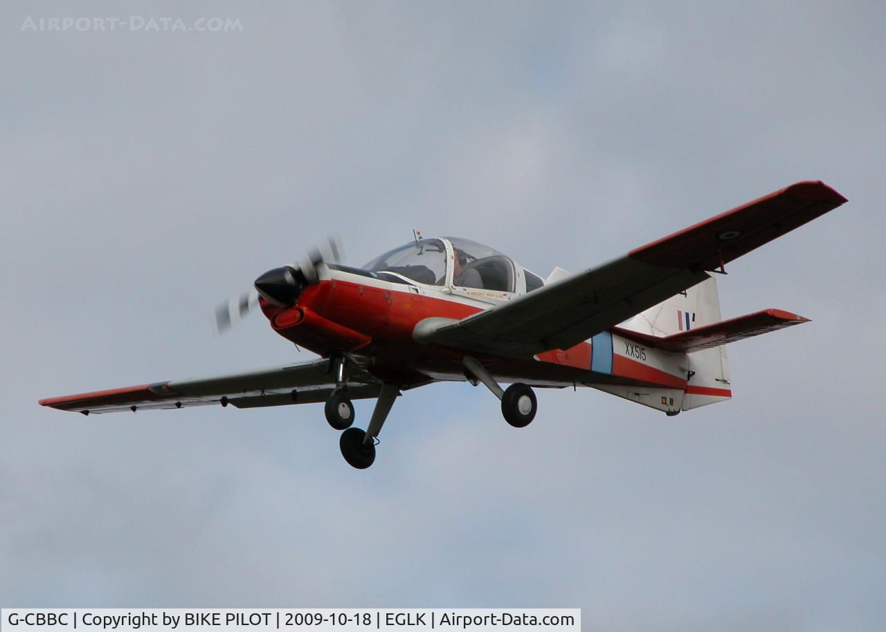 G-CBBC, 1973 Scottish Aviation Bulldog T.1 C/N BH120/201, FINALS FOR TOUCH AND GO RWY 25