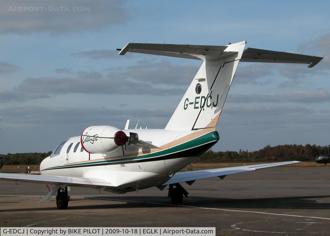 G-EDCJ, 1995 Cessna 525 CitationJet CJ1 C/N 525-0105, PARKED ON THE TERMINAL APRON OPERATED BY SYNERGY AVIATION