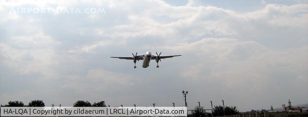 HA-LQA, 2001 De Havilland Canada DHC-8-402Q Dash 8 C/N 4062, Landing from Budapest