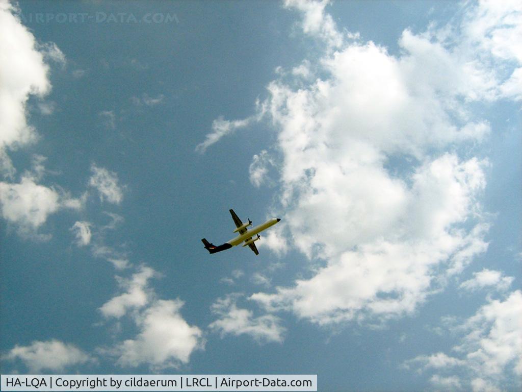 HA-LQA, 2001 De Havilland Canada DHC-8-402Q Dash 8 C/N 4062, Takeoff to BUD