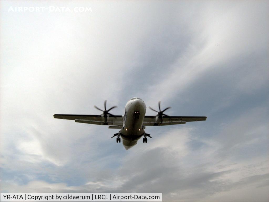 YR-ATA, 1997 ATR 42-500 C/N 566, landing from LOWW