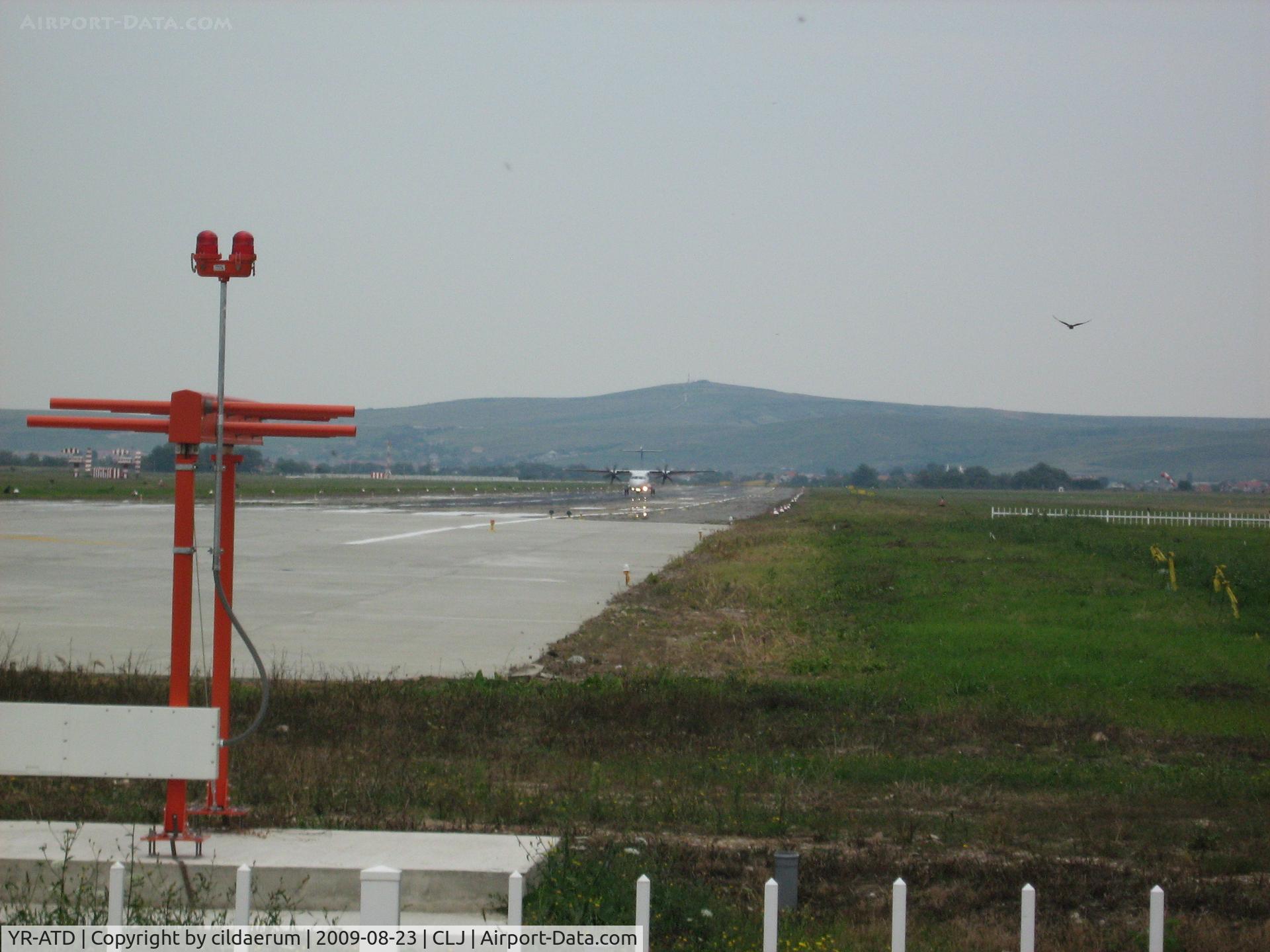 YR-ATD, 1998 ATR 42-500 C/N 591, landing from OTP